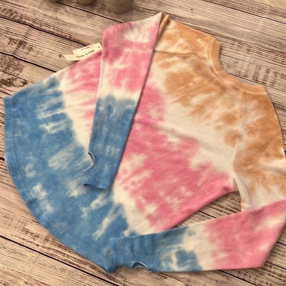 Theo & Spence Rainbow Ombre Tie Dye Crewneck - Picture 4 of 4